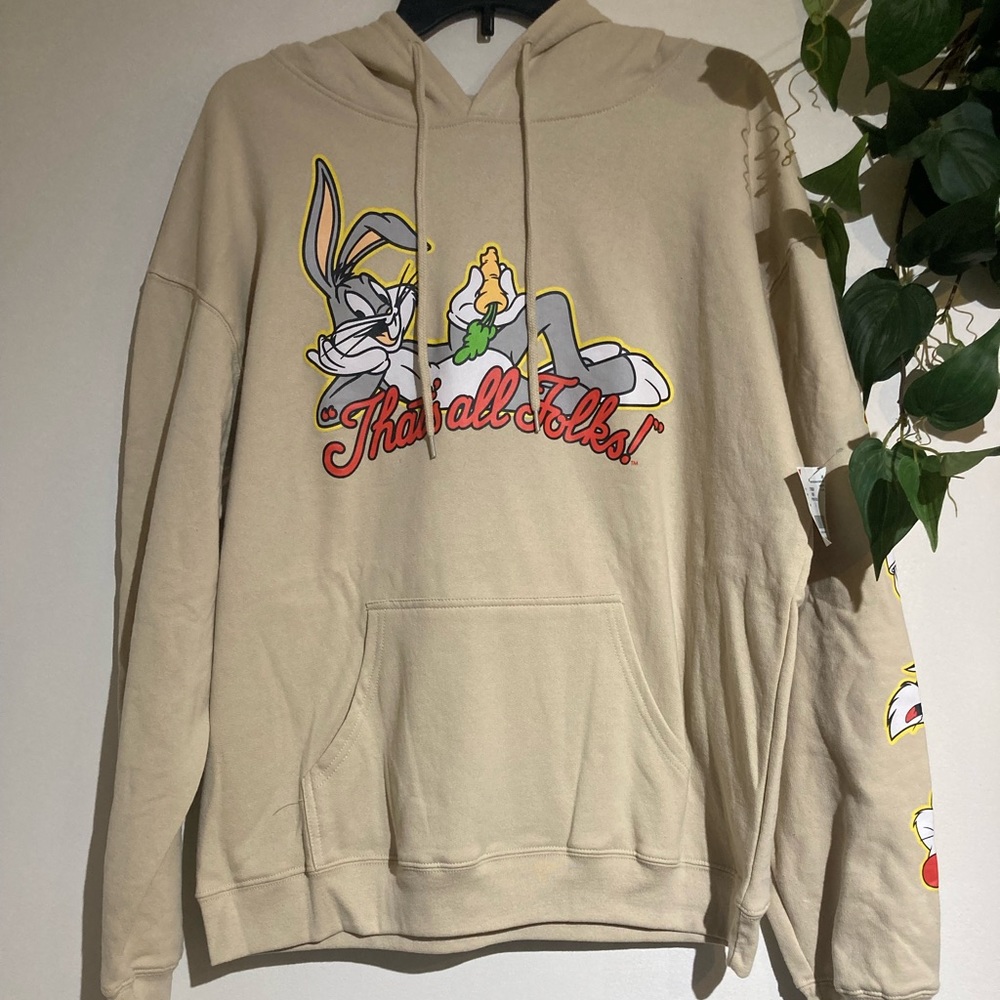 Hoodie Looney Tunes Men Bugs Bunny That’s All Folks